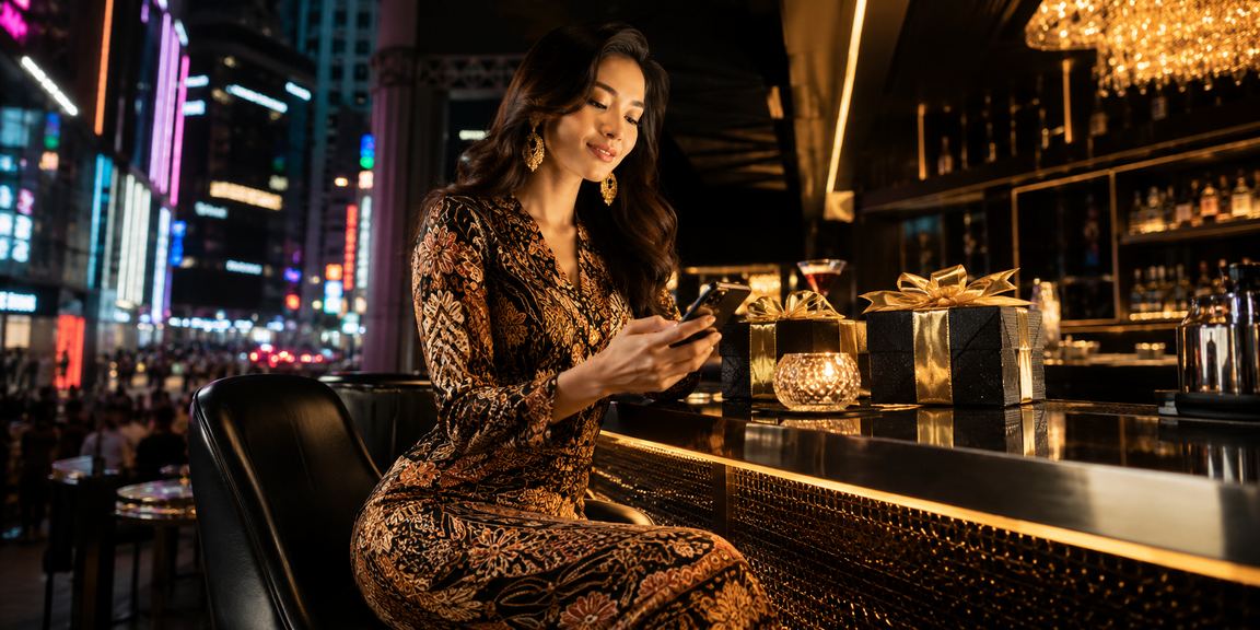 Pengguna Malaysia membuat deposit MYR untuk tiket loteri dalam talian di Kuala Lumpur