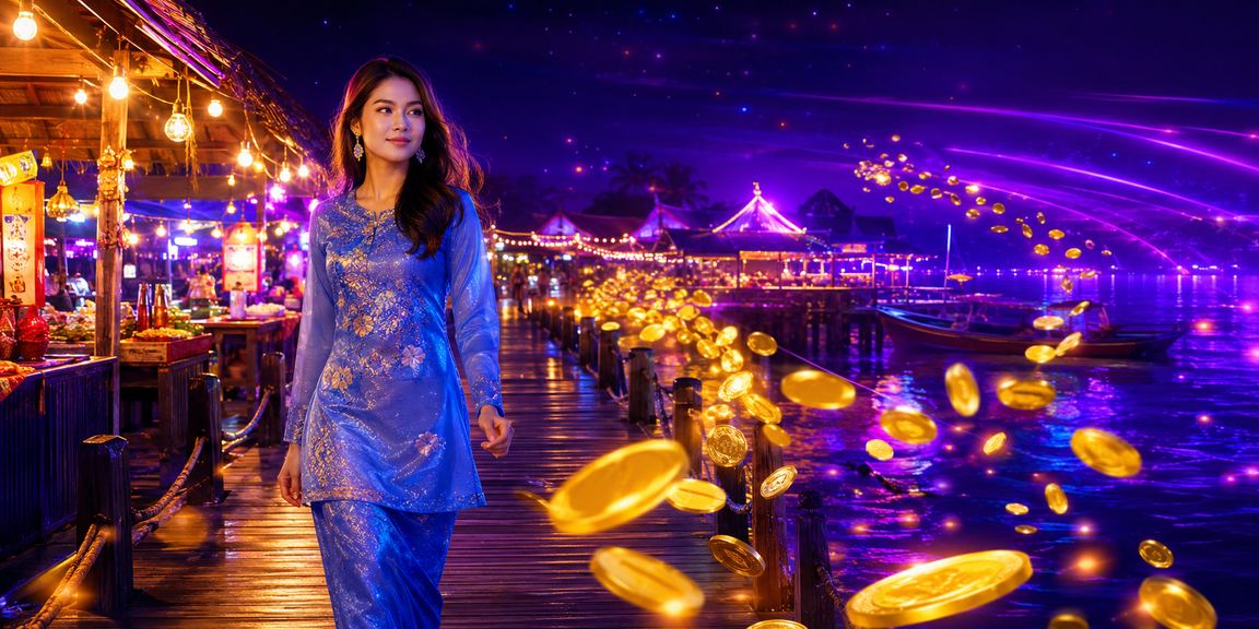 Pemain loteri Malaysia dalam baju kurung memilih nombor bertuah di platform 4700